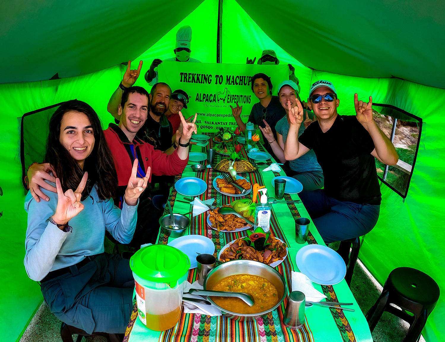 Inca Trail Trek to Machu Picchu 4D 3N Group Service inca trail lunch time